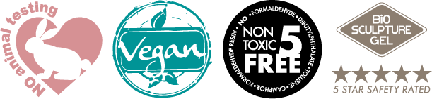 no animal testing, vegan, non-toxic, 5-star safety rated